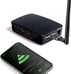 Pyramid Pi 4000 (Raspberry Pi Powered) Superfast VPN Travel Router | Dual-Band Portable WiFi Router for Travel, OpenWrt Open Source, AdGuard Built-in, RV/Business/Cruise