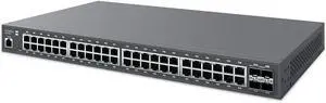 EnGenius Cloud Managed ECS1552FP 48-Port Gigabit 740W PoE+ Layer 2+ Switch with 4 SFP+ Uplink Ports