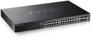 Zyxel 24-Port Gigabit Switch | Nebula Cloud Managed/L3 Access | 6X 10G Uplink (2X Copper + 4X SFP+) [XGS2220-30]
