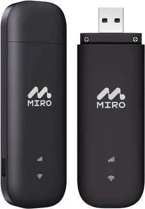 MIRO UF1 4G LTE WiFi USB Network Adapter 150Mbps Speed, Dual SIM/SD Slots Wireless Dongle, Wi-Fi Stick USB2.0 Interface WiFi Adapter for Desktop PC Laptop