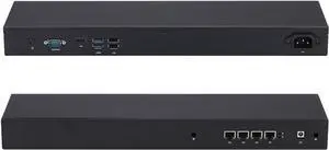 Qotom Soft Router 1U Rack 4X i225V 2.5G LAN Ports RS232 8GB RAM 128GB SSD Core i5-4200U Processor Onboard