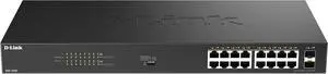 D-Link 16-Port Gigabit PoE+ Unmanaged Switch with 2 SFP Ports (DGS-1018P) 240W Budget, 30W/Port, Plug-and-Play, Onboard Controls, QoS, Smart Fan, NDAA/TAA Standards D-Link 16-Port Gigabit PoE+ Unmanaged Switch with 2 SFP Ports (DGS-1018P) 240W Budget, 30W/Port, Plug-and-Play, Onboard Controls, QoS, Smart Fan, NDAA/TAA Standards