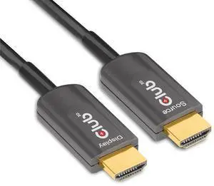 Club 3D CAC-1377 Ultra High Speed HDMI 2.1 Certified 4K 120Hz 8K 60Hz M/M Active Fibert Optical Cable 15m -49.2ft