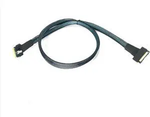 MCIO x8 74 Pin (NVMe) to SlimSAS 8i SFF-8654 Cable - 80 CM, High-Speed Data Transfer Cable for NVMe Storage Solutions, Durable MCIO to SlimSAS Cable for Efficient Connectivity