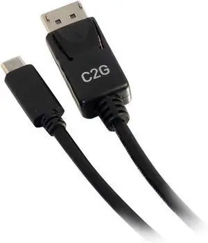 C2G USB Adapter, USB C to Display Port, 4K, 30Hz, Black, 12 Feet (3.65 Meters), Cables to Go 26904 C2G USB Adapter, USB C to Display Port, 4K, 30Hz, Black, 12 Feet (3.65 Meters), Cables to Go 26904
