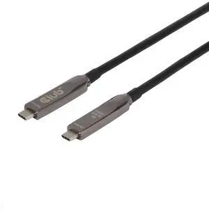 Club 3D CAC-2580 USB- C to Type C Cable with 60W Charging, 10Gbps Data Transmission and Supports 8K60Hz Video Compatible 15m/ 49,21ft M-M