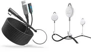 KIWI design Charging Link Cable 16FT and VR Cable Management 6Packs KIWI design Charging Link Cable 16FT and VR Cable Management 6Packs