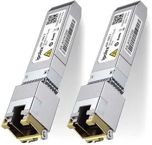 ipolex 10G SFP+ to RJ45 Transceiver, 10GBase-T Copper SFP+ Module, 10Gb Ethernet Adapter for Cisco SFP-10G-T, Ubiquiti UniFi UACC-CM-RJ45-MG, Netgear, TP-Link, Synology and More, 2 Pack