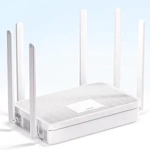 2025 New AX3000 WiFi 6 Router, Dual Band Full Gigabit Router, High Speed Port with 6 High-Gain Antennas, Long Range Coverage