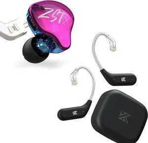 KZ ZST + KZ AZ09 IEM Bluetooth Adapter, Free Switch Between Wired and Wireless KZ ZST + KZ AZ09 IEM Bluetooth Adapter, Free Switch Between Wired and Wireless