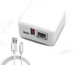 USB 2.0 Network Print Server USB Print Server 5V LAN Compact Print Share Server Print Server for for Android for Linux3.4(White) (US Plug) USB 2.0 Network Print Server USB Print Server 5V LAN Compact Print Share Server Print Server for for Android for Linux3.4(White) (US Plug)