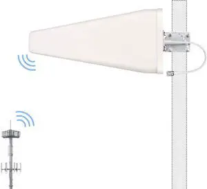 XRDS-RF 12 dBi Wideband Directional Antenna High Gain 3G/4G/5G/LTE/Wi-Fi Universal Fixed Mount Outdoor High Gain LTE Antenna (698-5800 MHz)