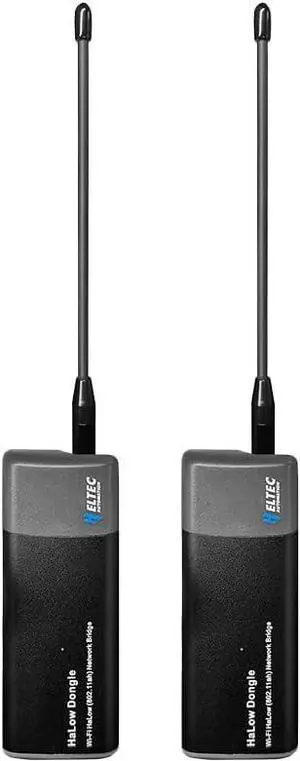 Wi-Fi HaLow Dongle IEEE 802.11ah Protocol 1km Ultra-Long-Range Wi-Fi or Ethernet Cable Lower Power Consumption Wireless Network Bridge 902-928MHz (AP and STA-1Pair)
