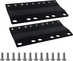 3RU Rack Mount Adapter Converts 23" to 19" Standard Rack, Compatible with Server, Network Switch, Computer, Audio Equipment, 3U Mounting Conversion Bracket Kit with Screws for Rack Cabinets