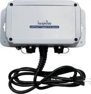 Inscape Data PIS2030 IP67 Outdoor 2-Port Gigabit PoE Injector | 802.3af/at | 30W | Plug & Play | 3-Year Warranty Inscape Data PIS2030 IP67 Outdoor 2-Port Gigabit PoE Injector | 802.3af/at | 30W | Plug & Play | 3-Year Warranty