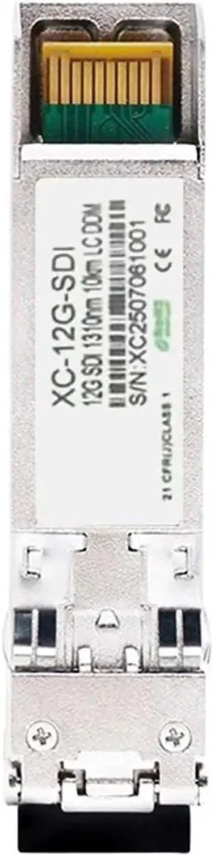 High-Speed SFP Double Fiber 12G-SDI/SD-SDI Transceiver Module for 4K Video - Compatible with BMD Yellowbrick(20KM 3 PCS)