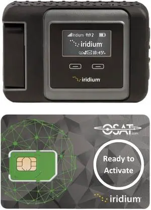OSAT Iridium GO! Satellite Wi-Fi Hotspot | Global Coverage | Voice & Data | Rugged Design | Portable | Seamless Connectivity