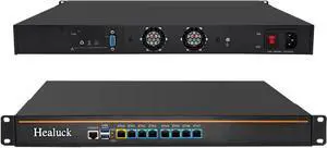 1U Firewall Appliance, Core i5 4430/4440, 8 x i226V 2.5GbE LAN, OPNsense, VPN, 19 Inch 1U Network Rackmount, VGA, Console, USB3.0, DDR3L 8G RAM 256G SSD