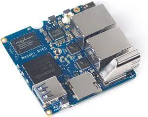 NanoPi R76S Router, RK3576 Octa-Core SoC with AI Model, LPDDR5 4GB RAM 64GB eMMC, 6TOPS NPU,Dual 2.5G Ethernet, Support M.2 Wi-Fi Module (with M.2 WiFi,3+0GB,Standard Kit)