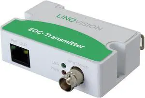 LINOVISION LR1002-1ET POE IP Over Coax EOC Transmitter Single Port Long Reach Ethernet Over Coax Extender for CCTV IP Camera(Transmitter Only)