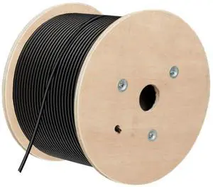 Cat8 Ethernet Cable 650 ft, Heavy Duty S/FTP Outdoor & Indoor Rated, 40Gbps 2000MHz High Speed LAN Network Cable, Direct Burial UV Resistant Weatherproof Bulk Wire Black Cat8 Ethernet Cable 650 ft, Heavy Duty S/FTP Outdoor & Indoor Rated, 40Gbps 2000MHz High Speed LAN Network Cable, Direct Burial UV Resistant Weatherproof Bulk Wire Black