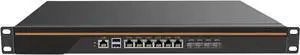 Firewall Hardware, OPNsense, VPN, Firewall Appliance, Router PC, AES-NI, Console, 1U Firewall Server Intel Atom 12 Core C3808 6 LAN 4 SFP+ 10G Support 4G 5G 8GB DDR4 RAM 256GB SSD