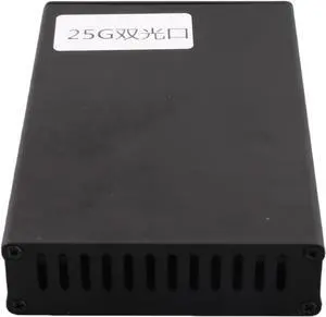 LICAEVEY 25G Network Card, Plug and Play, High Speed Transmission, Portable and Lightweight, Aluminum Alloy Network Card, for OS X, for (Dual Port) LICAEVEY 25G Network Card, Plug and Play, High Speed Transmission, Portable and Lightweight, Aluminum Alloy Network Card, for OS X, for (Dual Port)