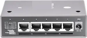 6 Ports 2.5G Simple Managed Switch 5 * 2.5G RJ45 1 * 10G SFP+ Ethernet Switch Support VLAN Division/Port Aggregation(with UK Plug)