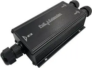 2 Channel Gigabit PoE++ Extender Outdoor, 2 Port PoE Out, IP67 Waterproof, 10/100/1000Mbps, Wall-Mount, Comply with IEEE 802.3af/at/bt, 90W PoE Repeater/Amplifier/Booster for IP Cameras, VoIP Phone