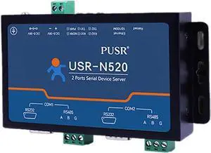 Double Serial Device RS232 RS485 RS422 Ethernet Server Modbus Multi-host Polling
