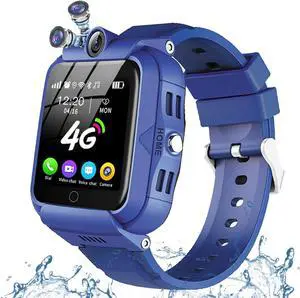 Kids Smart Watch, 4G GPS Tracker Child Phone Smartwatch with WiFi, SMS, Call, Voice Video Chat, Bluetooth, Alarm, Pedometer, Wrist Watch Suitable for 4-16 Boys Girls Birthday Gifts.