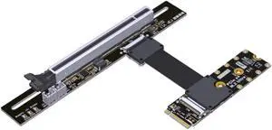 ADTLINK PCIe 5.0 M.2 NVMe to PCIe x16 FFC Flexible Cable Gen5 x4 (128Gbps) for Graphics Cards and Ultra SSDs (F43SP-TL-25cm)