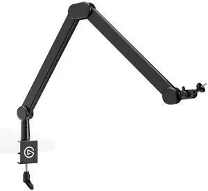 Elgato Wave Mic Arm  Studio Boom Arm for Streaming & Podcasting, with Cable Channels, Desk Clamp, Riser Extension  for USB & XLR Microphones