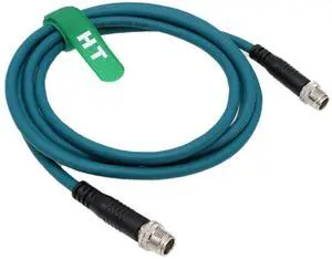 M12 8 Pole X-Coded to 8 Pin X-Coding Ethernet Cat7e Cable for Cognex Data Man 260 280 370 380 470 Barcode Reader Sensor Camera 3m M12 8 Pole X-Coded to 8 Pin X-Coding Ethernet Cat7e Cable for Cognex Data Man 260 280 370 380 470 Barcode Reader Sensor Camera 3m