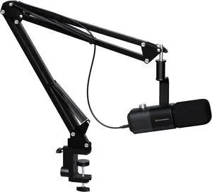 NearStream XLR/USB Dynamic Microphone with Boom Arm, Podcast Microphone with Noise Canceling On/Off, Sound Monitor, Gain Knob, Mute Button, Studio Mic for Stream/Gaming/Podcast/Music Record (AM10X)