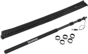 Saramonic 3-Section Carbon Fiber Boompole with Internal Coiled XLR Cable, 3.3 to 8.2' Adjustable Length with 3/8"-16 and 5/8" Adapters, and Carrying Case Saramonic 3-Section Carbon Fiber Boompole with Internal Coiled XLR Cable, 3.3 to 8.2' Adjustable Length with 3/8"-16 and 5/8" Adapters, and Carrying Case