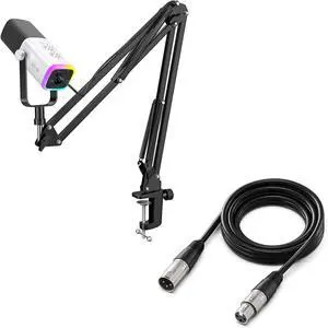 FIFINE Gaming Microphone and XLR Cable Kit, Computer Mic for Vocal Podcast Recording, Microphone Audio Cable with Balanced 3 PIN, XLR Male to Female Cord (AM8TW+L9) FIFINE Gaming Microphone and XLR Cable Kit, Computer Mic for Vocal Podcast Recording, Microphone Audio Cable with Balanced 3 PIN, XLR Male to Female Cord (AM8TW+L9)