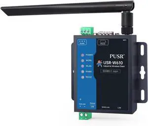 Serial RS485 RS232 to WiFi Converter Industrial Wireless Client Modbus Gateway MQTT Protocol USR-W610 (Qualcomm Version)
