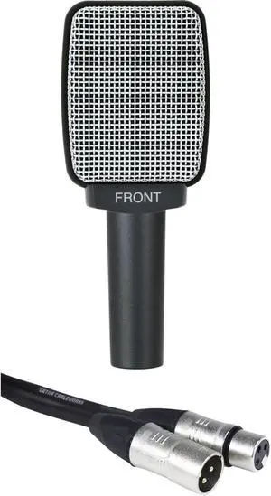Sennheiser e 609 Silver Dynamic Guitar Microphone Bundle with Cable Sennheiser e 609 Silver Dynamic Guitar Microphone Bundle with Cable