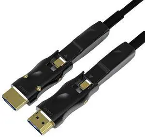 Pacroban 25ft Fiber Optic HDMI Cable with Detachable Connectors, 4K@60Hz 4:4:4, 18Gbps Active Optical HDMI Cord, Micro HDMI Compatible, Slim in-Wall Cable for TV, Projector, Monitor, Gaming Console Pacroban 25ft Fiber Optic HDMI Cable with Detachable Connectors, 4K@60Hz 4:4:4, 18Gbps Active Optical HDMI Cord, Micro HDMI Compatible, Slim in-Wall Cable for TV, Projector, Monitor, Gaming Console