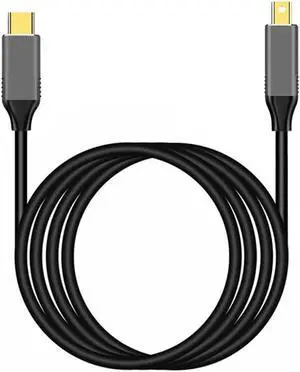 Microphone USB to Display Port Cable 6-Foot USB Type-C to Cable 4k l Portable Cable