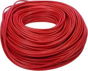 1 Pcs 12AWG Universal Ground Wire Car Radio, Automotive, Car Speakers Power Wire Fully Insulated& Soft Touch Jacket TC Red 249FT