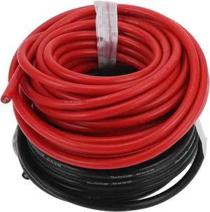 Ground Wire Power Wire 18m Black Red TC 1 Set 8AWG Fully Insulated& Soft Touch Jacket Car Radio, Automotive, Car Speakers Universal
