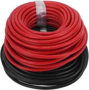 Ground Wire Power Wire 30m Black Red TC 1 Set 10AWG Fully Insulated& Soft Touch Jacket Car Radio, Automotive, Car Speakers Universal