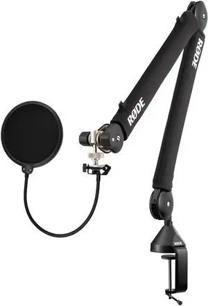 Rode PSA1+ Pro Studio Boom Arm for Podcasting and Streaming with Gator Microphone Pop Filter and StreamEye Polishing Cloth Rode PSA1+ Pro Studio Boom Arm for Podcasting and Streaming with Gator Microphone Pop Filter and StreamEye Polishing Cloth