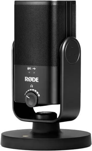 Rode NT-USB-Mini USB Microphone with Detachable Magnetic Stand, Built-in Pop Filter, Headphone Amplifier and StreamEye Polishing Cloth