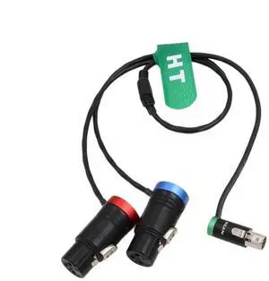 Transmitter Audio Input Cable for Audio Recorder Microphone Sound Devices to Zaxcom Lectrosonics, Low-Profile TA5F to XLR3F 20"