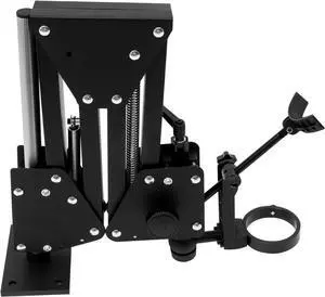 Microscope Flex Arm Stand, 77mm Jewelry Microscope Stand Heavy Duty, 360° Rotatable Micro-Scope Spring Bracket for Jewelry Inlaid, 35.4" Extendable Workbench Mount with Solid Base, Black