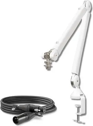 Rode PSA1+ Professional Studio Boom Arm (White) with Rode Premium XLR Cable (10', Black) Rode PSA1+ Professional Studio Boom Arm (White) with Rode Premium XLR Cable (10', Black)