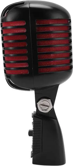 Dpofirs Dynamic Microphone with Rugged Design and Cardioid Pickup - Studio Quality Sound for Live Performances and Singing, Plug and Play, Shockproof Structure (Black)